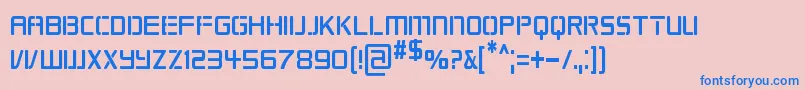 REPKCN   Font – Blue Fonts on Pink Background