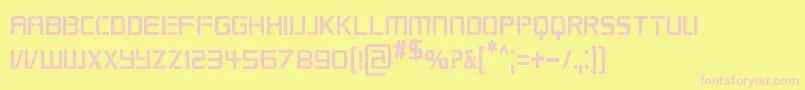 REPKCN   Font – Pink Fonts on Yellow Background