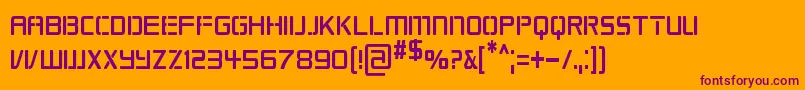 REPKCN   Font – Purple Fonts on Orange Background