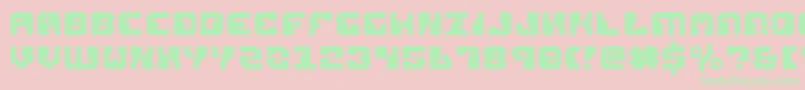 replicant Font – Green Fonts on Pink Background