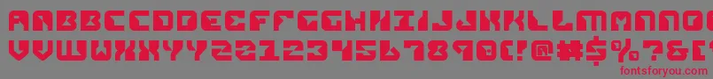 replicant Font – Red Fonts on Gray Background