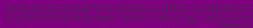 replicant3d Font – Black Fonts on Purple Background