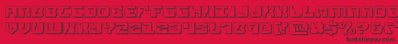 fuente replicant3d – Fuentes Negras Sobre Fondo Rojo