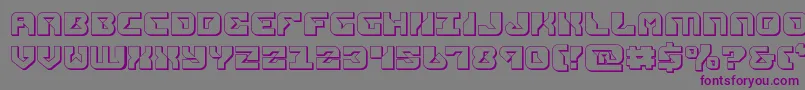 Czcionka replicant3d – fioletowe czcionki na szarym tle