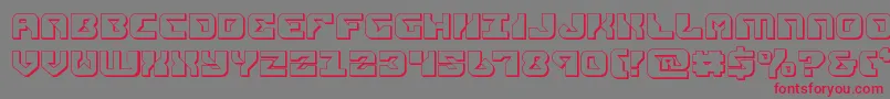 replicant3d Font – Red Fonts on Gray Background