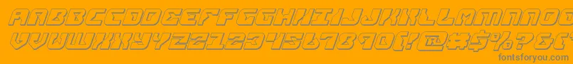 Шрифт replicant3dital – серые шрифты на оранжевом фоне