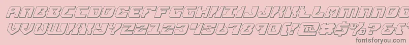 Шрифт replicant3dital – серые шрифты на розовом фоне