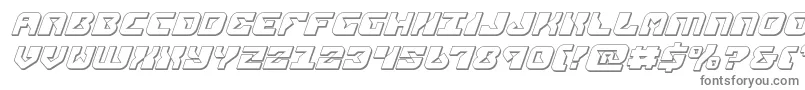 Шрифт replicant3dital – серые шрифты на белом фоне