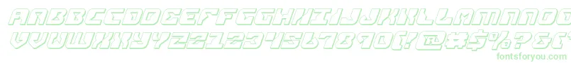 Шрифт replicant3dital – зелёные шрифты на белом фоне
