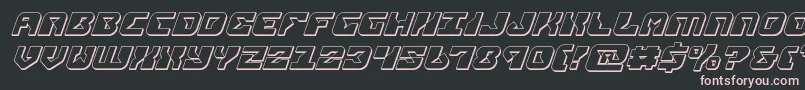 replicant3dital Font – Pink Fonts on Black Background
