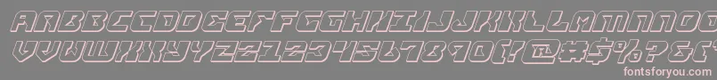 replicant3dital Font – Pink Fonts on Gray Background