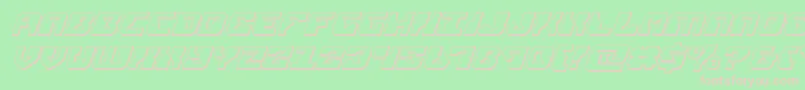 Шрифт replicant3dital – розовые шрифты на зелёном фоне