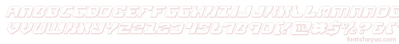 Шрифт replicant3dital – розовые шрифты на белом фоне