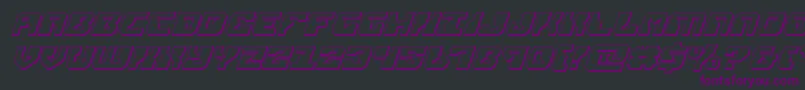 Шрифт replicant3dital – фиолетовые шрифты на чёрном фоне