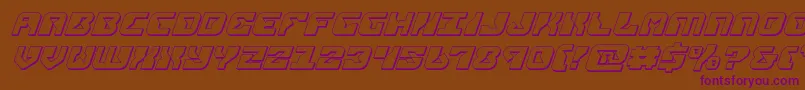 Шрифт replicant3dital – фиолетовые шрифты на коричневом фоне