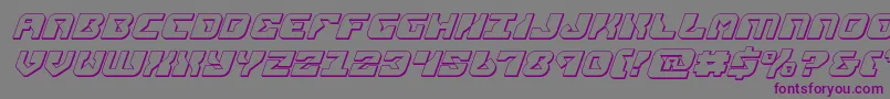 replicant3dital Font – Purple Fonts on Gray Background