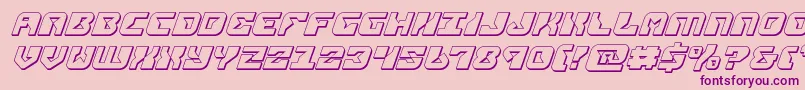 replicant3dital-Schriftart – Violette Schriften auf rosa Hintergrund