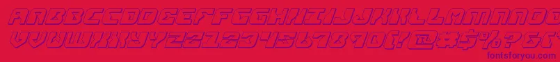 replicant3dital Font – Purple Fonts on Red Background