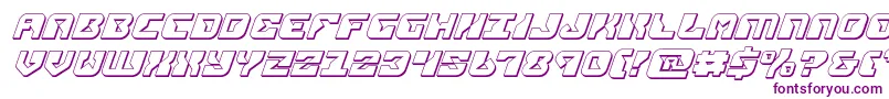 replicant3dital Font – Purple Fonts on White Background