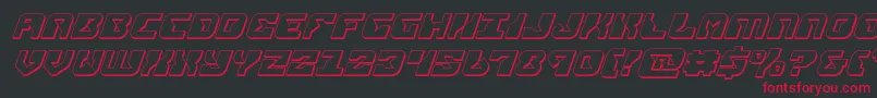 replicant3dital Font – Red Fonts on Black Background