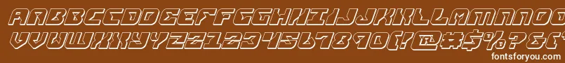 Шрифт replicant3dital – белые шрифты на коричневом фоне