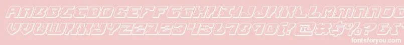 Шрифт replicant3dital – белые шрифты на розовом фоне