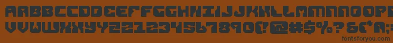 Шрифт replicantbold – чёрные шрифты на коричневом фоне