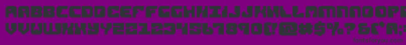 replicantbold-Schriftart – Schwarze Schriften auf violettem Hintergrund