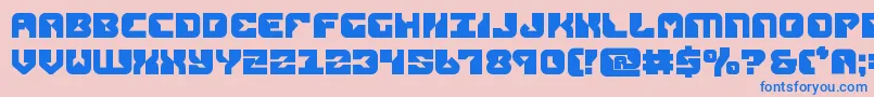 replicantbold-fontti – siniset fontit vaaleanpunaisella taustalla