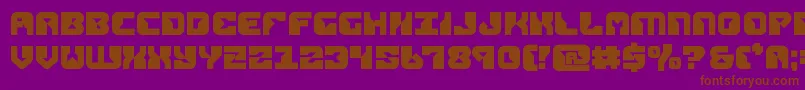 replicantbold Font – Brown Fonts on Purple Background