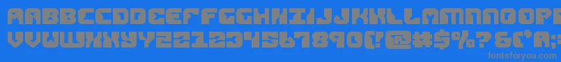 Czcionka replicantbold – szare czcionki na niebieskim tle