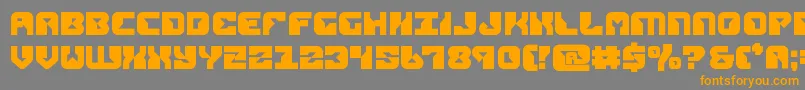 replicantbold Font – Orange Fonts on Gray Background