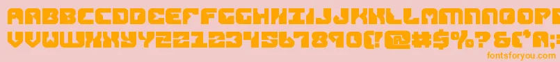 replicantbold Font – Orange Fonts on Pink Background