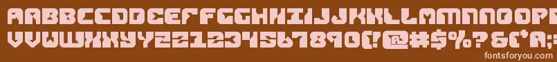 Шрифт replicantbold – розовые шрифты на коричневом фоне