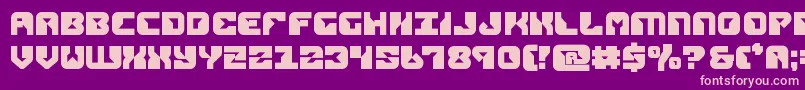 replicantbold Font – Pink Fonts on Purple Background