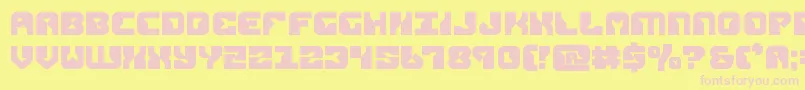 replicantbold Font – Pink Fonts on Yellow Background