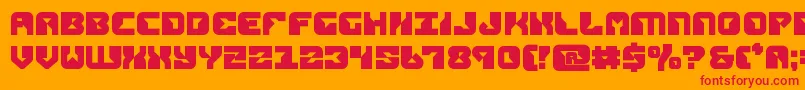 Шрифт replicantbold – красные шрифты на оранжевом фоне