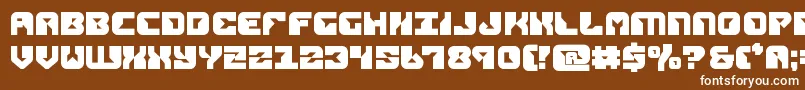 Шрифт replicantbold – белые шрифты на коричневом фоне