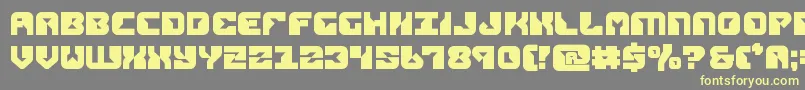 replicantbold-fontti – keltaiset fontit harmaalla taustalla