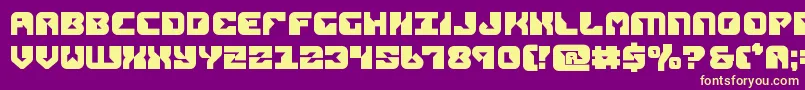 Шрифт replicantbold – жёлтые шрифты на фиолетовом фоне