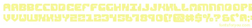replicantbold-fontti – keltaiset fontit valkoisella taustalla