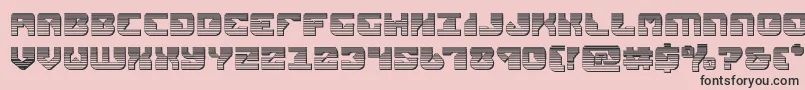 replicantchrome Font – Black Fonts on Pink Background
