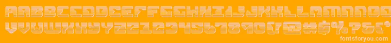 replicantchrome Font – Pink Fonts on Orange Background