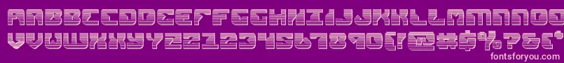 replicantchrome Font – Pink Fonts on Purple Background