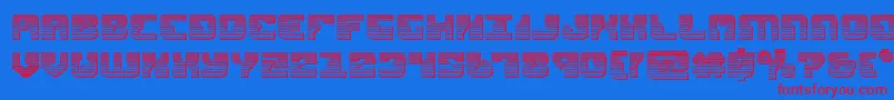 replicantchrome Font – Red Fonts on Blue Background