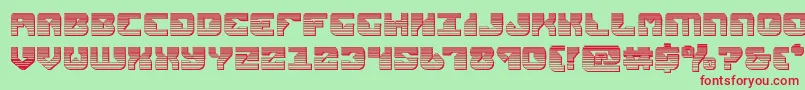 Шрифт replicantchrome – красные шрифты на зелёном фоне