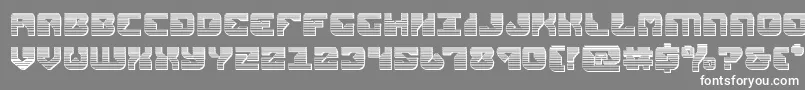 replicantchrome Font – White Fonts on Gray Background