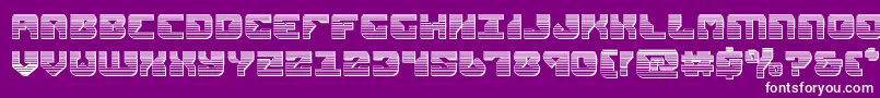 replicantchrome Font – White Fonts on Purple Background