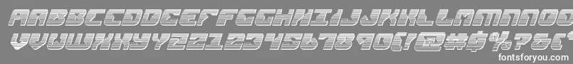 Шрифт replicantchromeital – белые шрифты на сером фоне