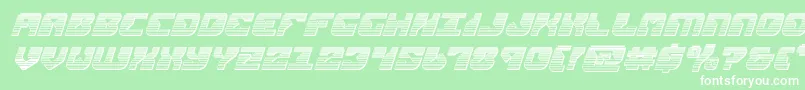 フォントreplicantchromeital – 緑の背景に白い文字